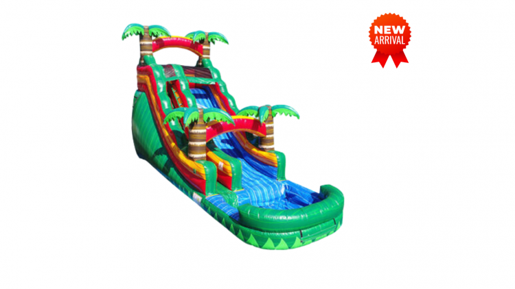 18FT EMERALD FIRE WATERSLIDE