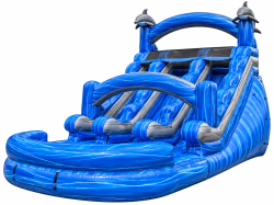 16' Dolphin Dual Water Slide