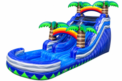 16' PURPLE RAINBOW PLUNGER WATERSLIDE