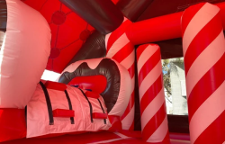 inside 1791596727 22ft Gingerbread Combo Christmas Bounce House
